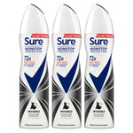 Women Anti-perspirant 72h Protection Deo Invisible Black & White 150ml, 3pk | 3