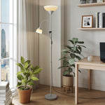 Mother-child Floor Lamp Duo Light With 3 Colour Temperatures | Silver
