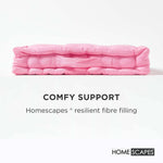 Cotton Plain Floor Cushion | 40cm x 40cm | Pink