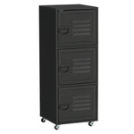 3 Tier Mobile File Cabinet With Wheels