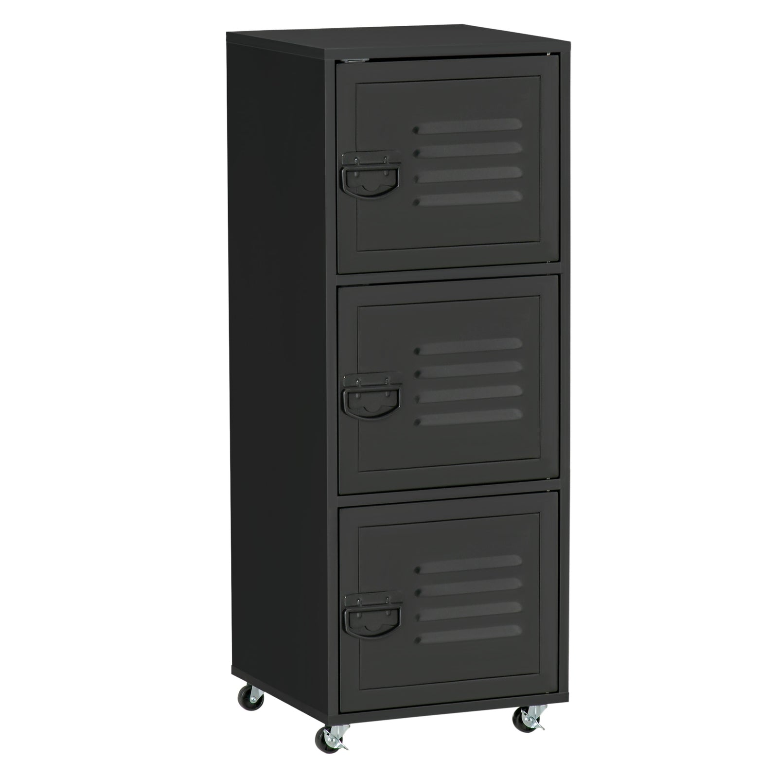 3 Tier Mobile File Cabinet With Wheels