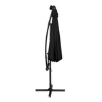 Led Cantilever Parasol 3m | Black