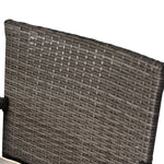 Outsunny 2 Seater Rattan Wicker Loveseat With Drink Table