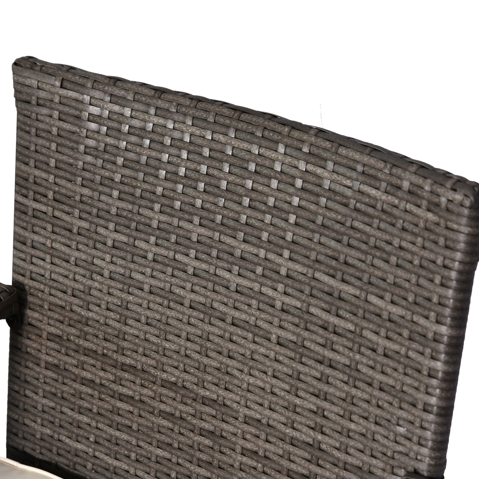 Outsunny 2 Seater Rattan Wicker Loveseat With Drink Table