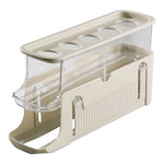 3-layer Expandable Scrolling Egg Holder Storage Rack | Cream