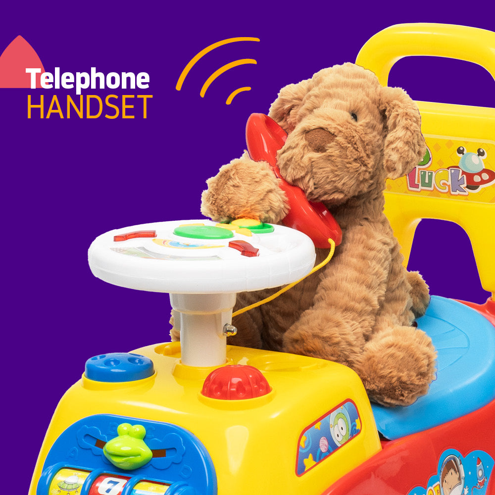 Hillington My First Ride On Toddler Buggy Car Walker Toy With Steering Wheel