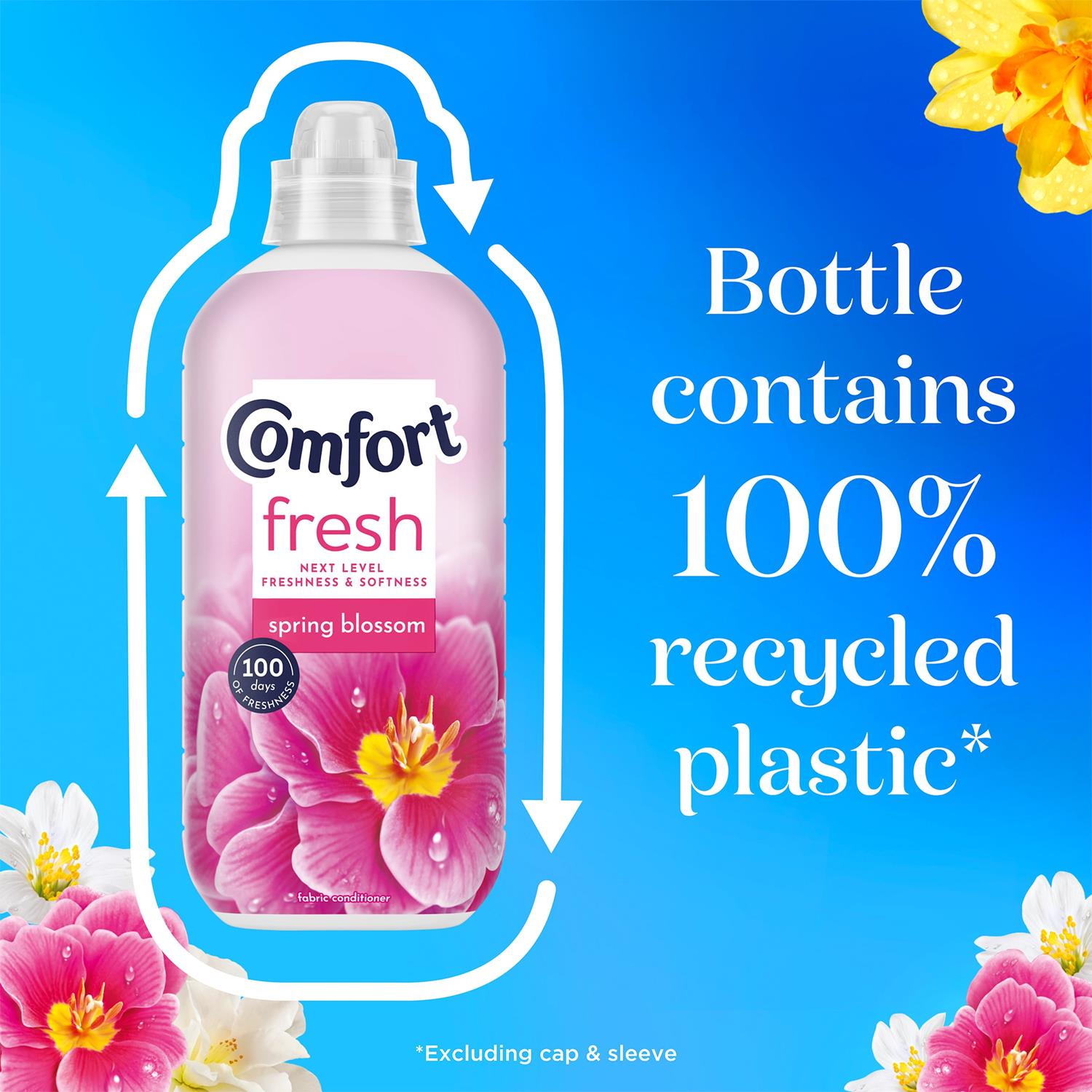 Fresh Spring Blossom Liquid Fabric Conditioner 31 Washes 930ml, 8 Pack