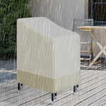 Outdoor Furniture Cover Chairs Stacked Protection Wind Rain