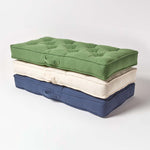 Cotton 2 Seater Booster Cushion | 50cm x 100cm | Navy Blue