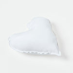 Super Microfibre Heart Shaped Cushion Pad | 30cm x 30cm | White