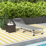 Folding Outdoor Lounger W/ Pillow