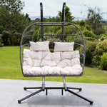 Burford Swinging Double Garden Seat | Cream