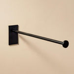 Single Arm Towel Rail, 30cm, Self-adhesive, Black, Stick Collection