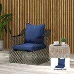 Cushion Set With Seat & Back Pad, Cushion Only | Blue