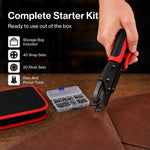 Snap Fastener Kit Adjustable Press Tool For Boat Covers Leather Cloths Red | Red
