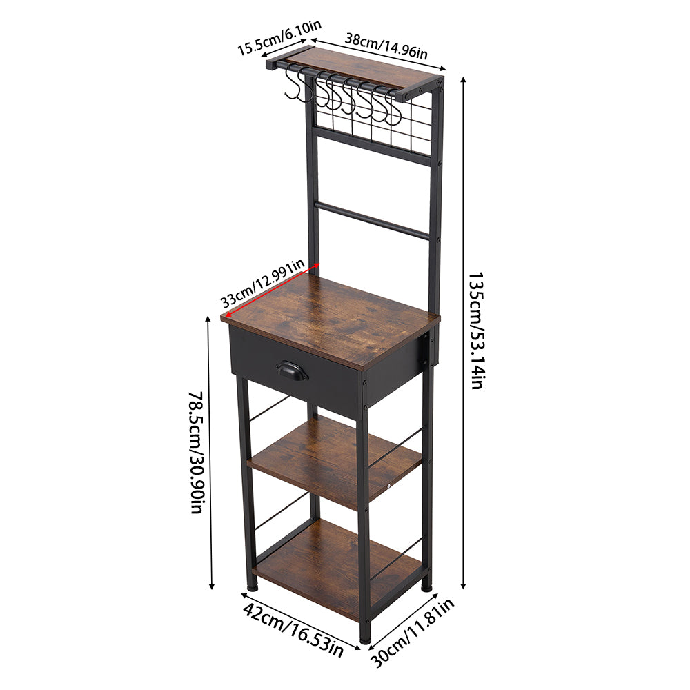 Multifunctional Kitchen Storage Shelf Microwave Stand