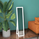 Full Length Mirror Farmhouse Wall Mirror Hanging | One Size | White
