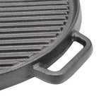 Breeins Cast Iron Grill Pan With Handles