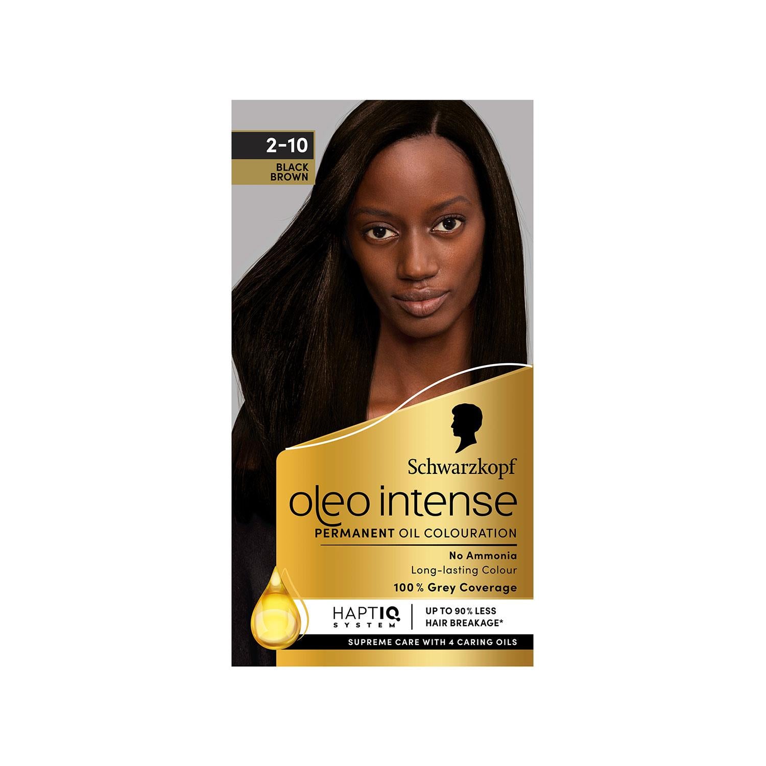 Oleo Intense 2-10 Black Brown No Ammonia Permanent Oil Colour 3 Pack