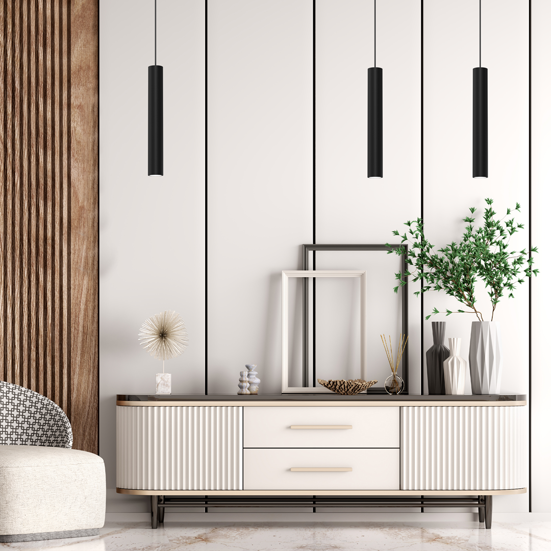 Hudson Pendant Lamp Hand Made High Quality Elegant Single Cylindrical Design With Matt Finish