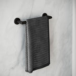 Towel Rail, Black Matt, Wall-mounted, 30 Cm. Collection Kubic
