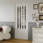 Breeins Magnetic Sliding Pvc Concertina Folding Door With Solid Bottom