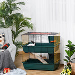 Small Animal Cage Habitat W/ Accessories 2-story Large Pet Play House