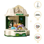 Household Mini Claw Machine With Game Coins-green