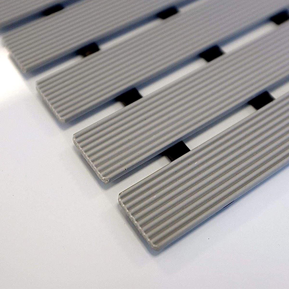 Non-slip Slatted Shower Mat | Grey
