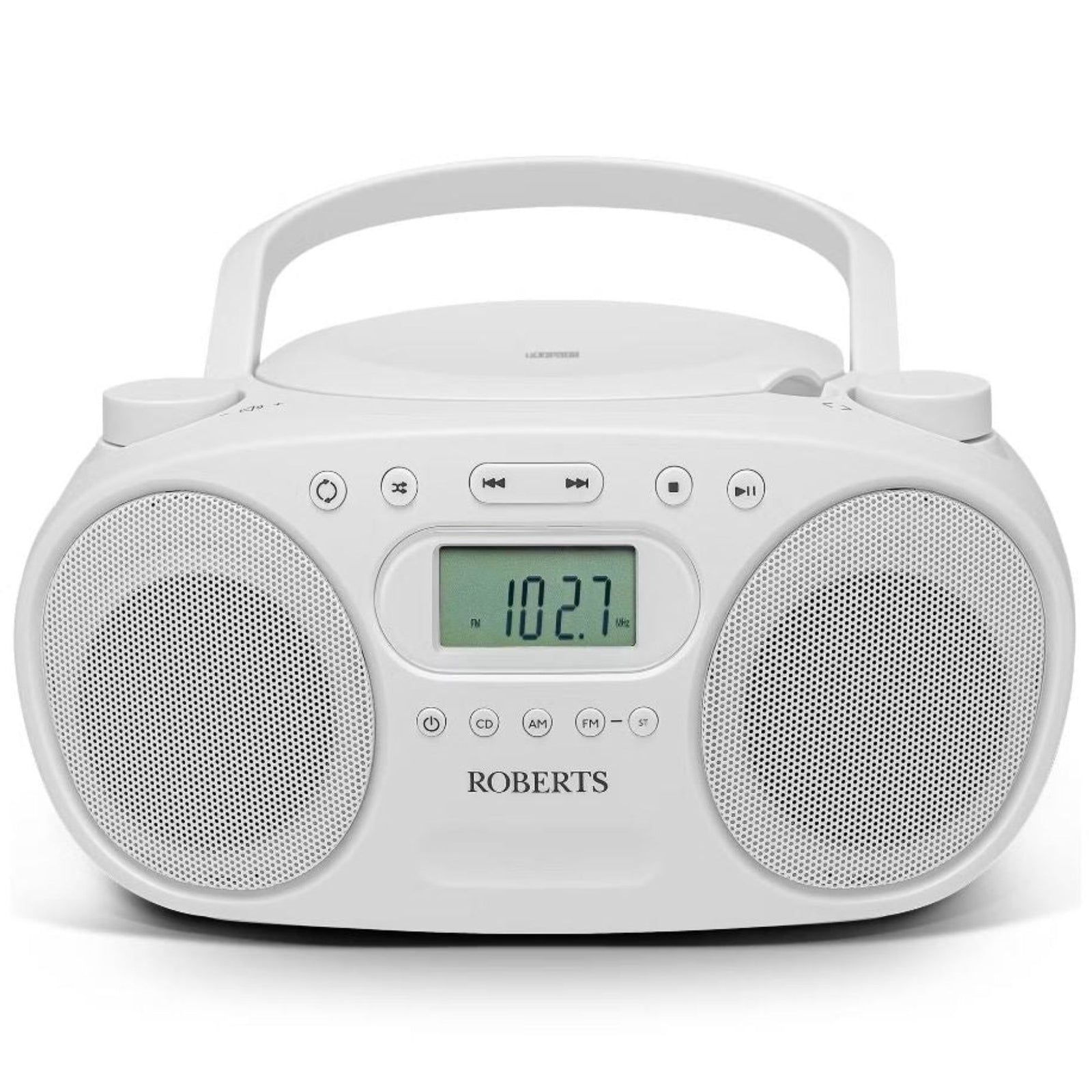 Radio Zoombox Fm Cd / Fm / Am Stereo Boombox | White