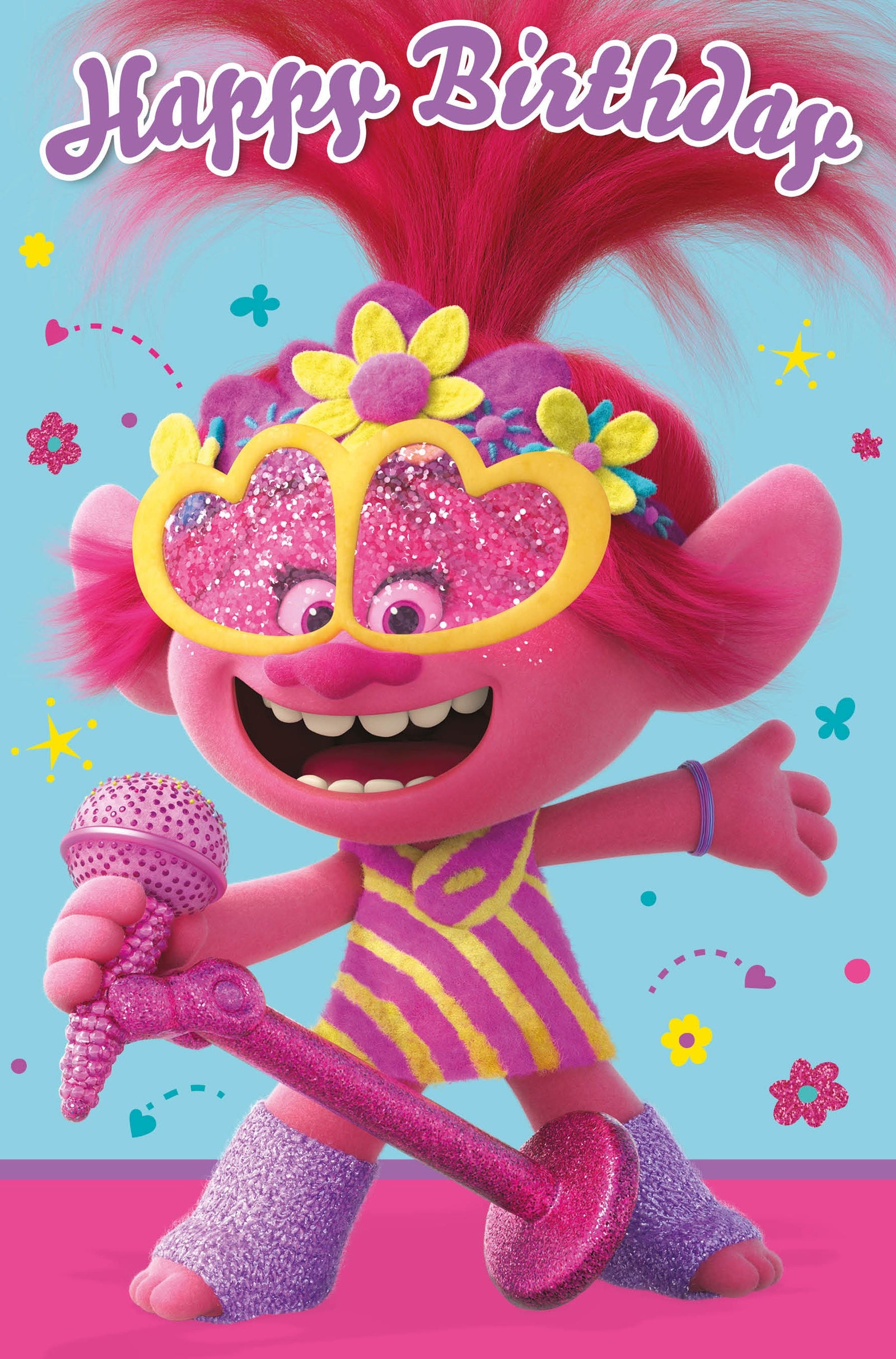 Trolls Birthday Card Official Product