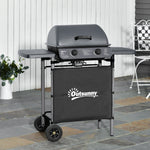 Propane Gas Barbecue Grill 2 Burner Cooking Bbq 5.6 Kw