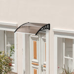 Outdoor Window Door Canopy, Uv Resistant | Small | Brown