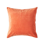 Luxury Cotton Velvet Cushion Cover | 40cm x 40cm | Burnt Orange