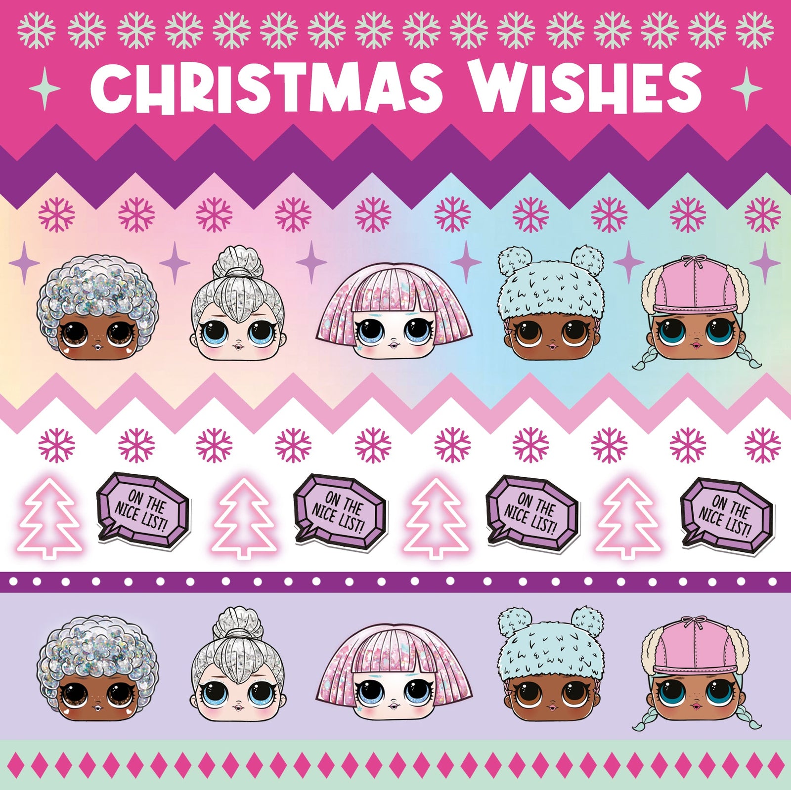 LOL Surprise Christmas Card Official Product