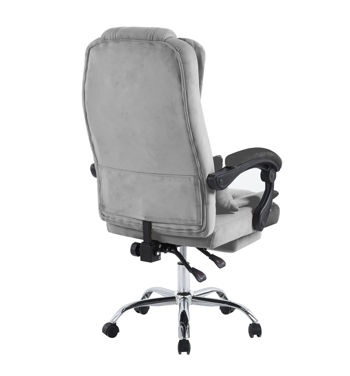 Swivel Velvet Office Chair Ergonomic Leisure Chair Height Adjustable Desk Chair | Grey