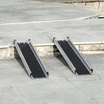 Aluminium Telescopic Wheelchair Ramps Folding Ramp | Medium | Silver