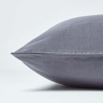 Linen V Shaped Pillowcase | V Shape | Dark Grey