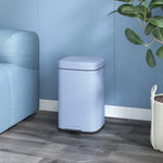 12/20l Kitchen Pedal Bin Metal Rubbish Bin Soft-close Lid | Large | Light Blue