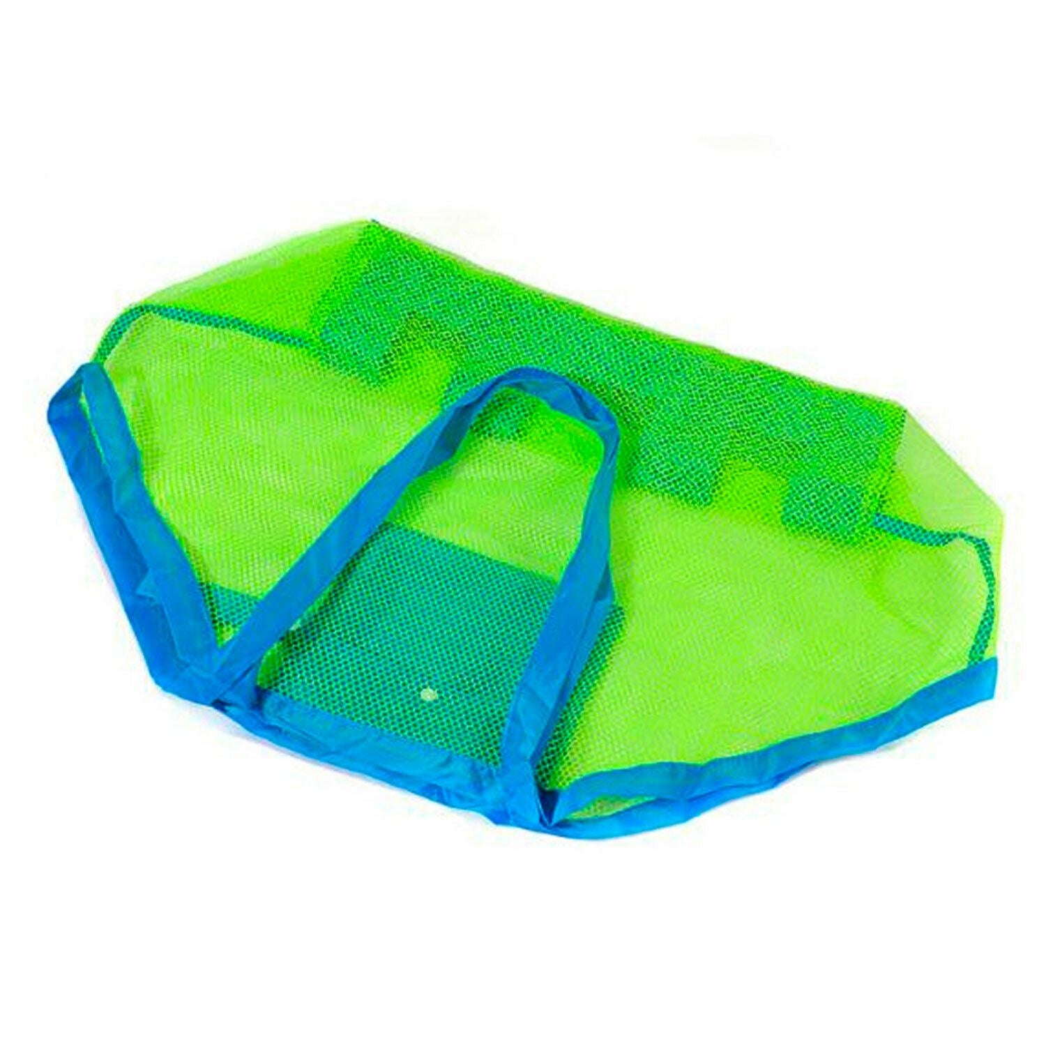 Extra Large Mesh Toy Bag, 45cm X 30cm X 45cm - Green/blue