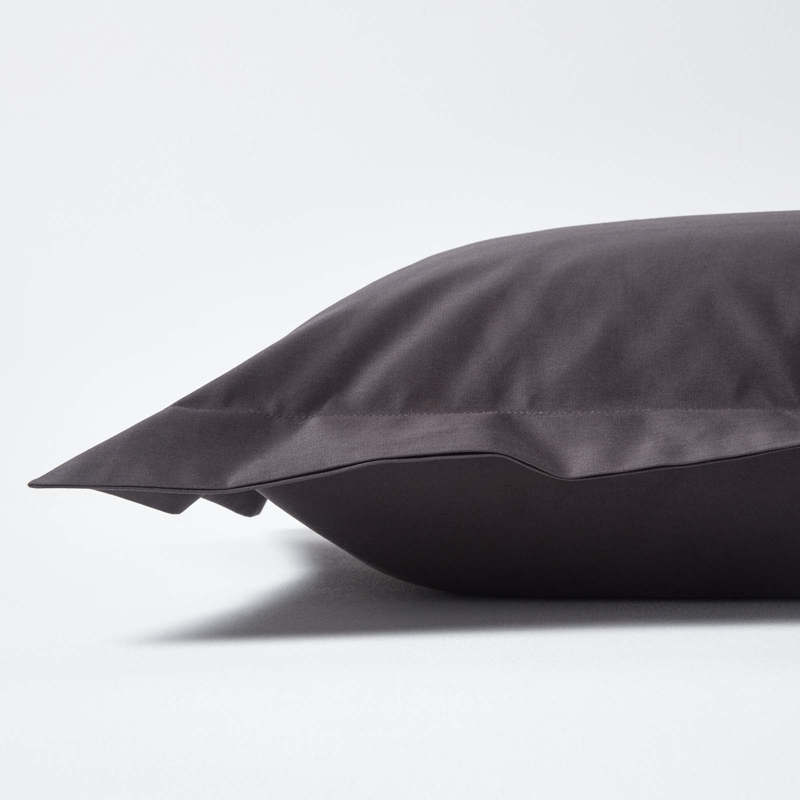 Egyptian Cotton Oxford Pillowcase 1000 Tc | 48 x 74cm | Charcoal Grey