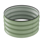 60cm Diameter Round Galvanized Metal Raised Garden Bed, Easy-to-assemble Outdoor Planter With Installation Gloves | 60cm | Green