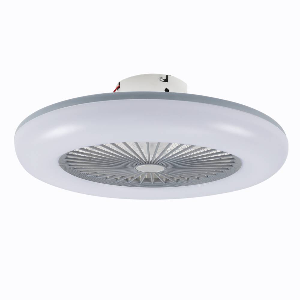 55cm Ceiling Fan With 5 Acrylic Blades & Dimmable Led Light Adjustable Speed Quiet Fan With Remote Control | Grey