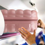 55x35x20cm Hard Case Bubble Carry On Suitcase - 100+ Airline Approved | Cabin | Rose Gold