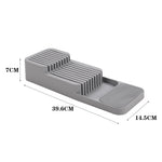 9 Slot Compact Kitchen Knife In-drawer Organiser