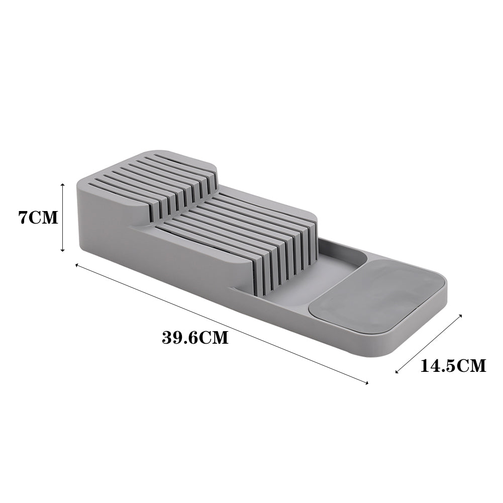 9 Slot Compact Kitchen Knife In-drawer Organiser
