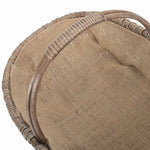 Wicker Shallow Antique Wash Lined Garden Trugs | Small