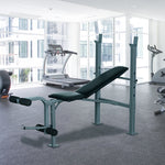 Adjustable Weight Bench With Barbell Stand, Home Gym