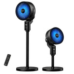 40in Pedestal Fan Smartvoice With Remote Control & 12h Timer | Black