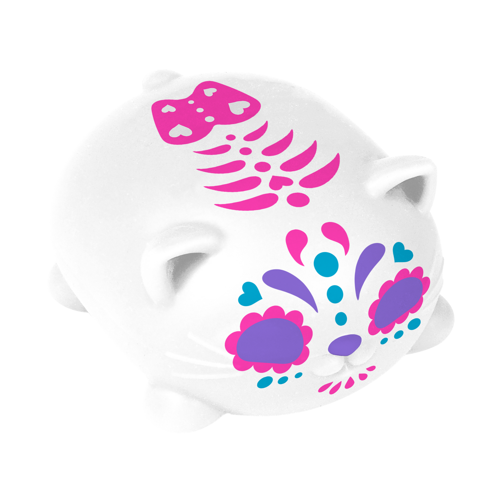 Needoh Sugar Skull Cats - Halloween Cat Fidget Toy